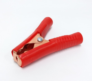 Зажим красный большой