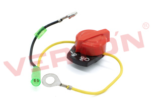 Выключатель двигателя 160F/168F/168F-2/173F/177F/182F/190F (С 2-МЯ РАЗЪЁМАМИ + МАССА)