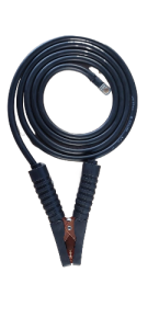 Зажим черный с кабелем 100А (Крокодил) VERTON ПЗУ-120