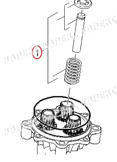 Плунжер в сборе VERTON PW 2200-2500