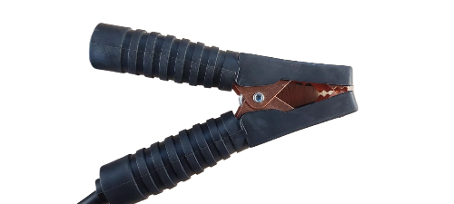 Зажим черный с кабелем 100А (Крокодил) VERTON ПЗУ-120