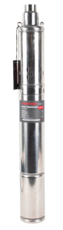 Скважинный винтовой насос Verton AQUA DW110/750S (750 Вт, 230 В//50 Гц, Q max 35 л/мин, H max 110 м, диам. 76 мм, верх. забор, дав. 11.2, глуб. 30 м, подкл. 1", мин диам. скважины 100 мм, дл. кабеля 30 м, корпус из нерж. ст., медн. обмотка)