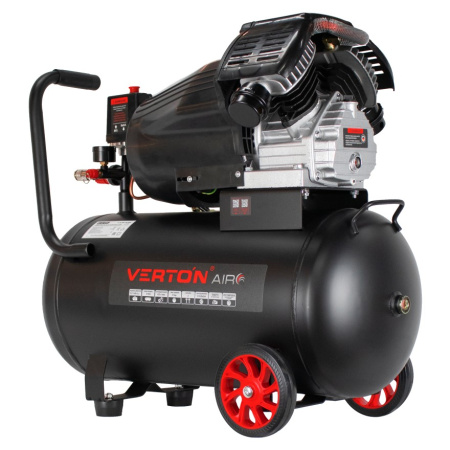 Компрессор коаксиальный Verton Air AC-50/420K (230/50 В/Гц,масл.коакс. произв. 420л/мин, V 50л, макс. дав. 8 бар, мощн. 2,2 кВт, част. вращ. двиг. 2850 об/мин,рапид, асинх. однофаз.)