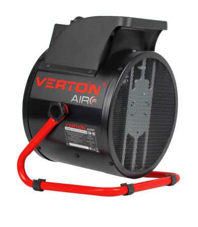 Электрический тепловентилятор Verton Air EH-5C ( 220В,40/3000/5000Вт,670куб.м) силовая вилка,силовая розетка