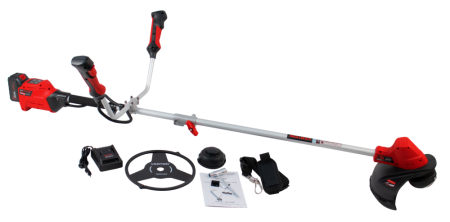 Триммер аккумуляторный бесщеточный Verton Garden Green Pro BBR-2030U (U-образ.руч,тип аккум.Li-Ion,напр-е20В,емк.аккум.2-5А*ч,бесщеточный,мощн. двиг.400Вт,аккум.бат-я1шт(4.0Ah),зар.устр-во1шт,режущ.эл-т леска/нож, разб.штан,компл:кожух,кат/леска,нож)