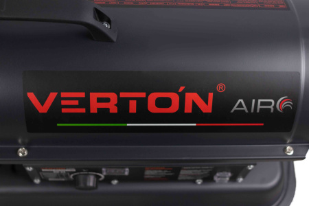 Дизельная тепловая пушка Verton Air DH-15 (15кВт,540м3/ч.,1,1л/ч,прям. нагрев,дисплей,манометр,дизель/керосин)
