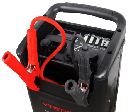 Пуско-зарядное устройство VERTON Energy SC-400 (напр.сети 230/50 В/Гц,напр.АКБ 12/24В,емкость зар. АКБ (мин/макс)20-700 Ач,макс.ток зар/зап. 60A/360А,WET, 12В потр.мощн.2,4/4,8кВт,5 реж. зар,IP20)