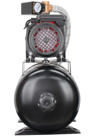 Насосная станция автоматическая Verton AQUA PS1200CL/24(Удлиненный чугун. корпус,1200Вт,230В/50Гц,Qmax 55л/мин,V24л, max забор 9м,Hmax50м,Øвх./вых.1", Р 1,5-3 бар,Tmax жидк.0-60°C,соед.шланг 32 мм,встр. эжектор,крыльчатка PPO,кнопка питания сети)