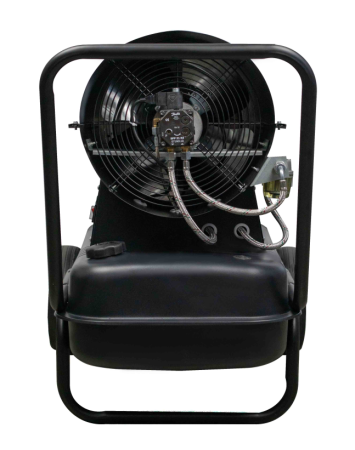 Дизельная тепловая пушка Verton Air DH-120 (120кВт,4100м3/ч.,9,6л/ч,прям.нагрев,дисплей,манометр,дизель/керосин 131х57х69см, d 34см)