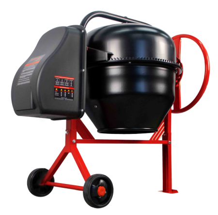 Бетоносмеситель VERTON MIX СМ-115 (мощность 500 Вт,венец чугунный,V бака 115л, d барабана 350 мм)