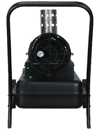 Дизельная тепловая пушка Verton Air DH-36DМ (Непрям.нагрев,36кВт,750м3/ч.,2.4кг/ч,бак 51л.,D выхл.трубы 110мм.,цифр.дисплей,манометр,защита от перегрева,колеса,дизель/керосин)