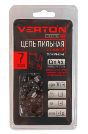 Цепь Verton CSC 9-3/8-1,3-45 (блистер) 