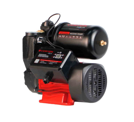 Насосная станция автоматическая Verton AQUA APS400MS (400Вт,230В//50Гц,Q max 43л/мин,V 2л,глуб.8м,Hmax35м,диам. вх./вых.1,давл.1.5 бар,Тmax жидк.0-60°C)