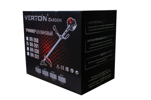 4. Триммер бенз. VERTON garden BR-261. коробка