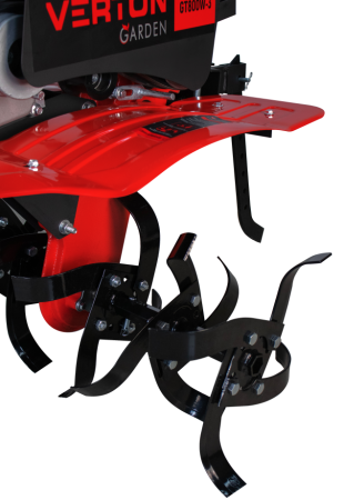 Мотоблок бенз. VERTON GT800W-3 (макс.мощн. 7л.с.чугунный редуктор,V раб. 212см3,передач. 3/1,регулятор руля все стороны,колеса Extreme 19*7,00-8,тип. запуска ручн., кол-во фрез-24, вал фрез-S23, прив. доп. оборуд.-ремен., сцепление-ремен. передача)