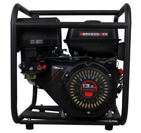 Мотопомпа Verton WP 100/1600 (13л.с/389см3,100мм/4", 1600л/мин,96м3/ч,h8м/30,d8мм)