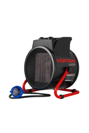 Электрический тепловентилятор Verton Air EH-5C ( 220В,40/3000/5000Вт,670куб.м) силовая вилка,силовая розетка