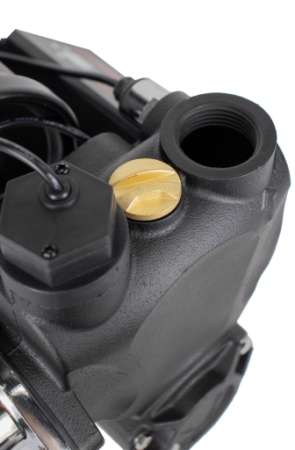 Насосная станция автоматическая Verton AQUA APS500MS (500Вт,230В/50Гц,Q max 50л/мин,V 2л,глуб.9м,Hmax38м,диам. вх./вых.1",давл.2,4 бар,Тmax жидк.0-60°C, защита сухого хода, крыльчатка латунь)