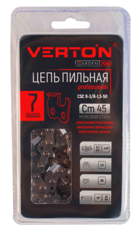 Цепь Verton CSC 9-3/8-1,3-50 (блистер) 