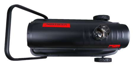 Дизельная тепловая пушка Verton Air DH-36DМ (Непрям.нагрев,36кВт,750м3/ч.,2.4кг/ч,бак 51л.,D выхл.трубы 110мм.,цифр.дисплей,манометр,защита от перегрева,колеса,дизель/керосин)