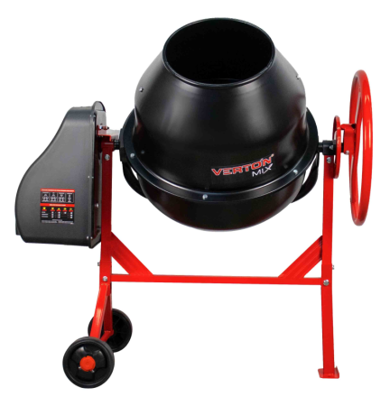 Бетоносмеситель VERTON MIX СМ-115 (мощность 500 Вт,венец чугунный,V бака 115л, d барабана 350 мм)