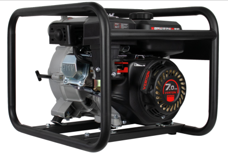 Мотопомпа Verton для сильнозагрязненной воды DWP 80/1200 (7л.с/212см3,80мм/3", 1200л/мин,72м3/ч,h8м/26,d30мм)