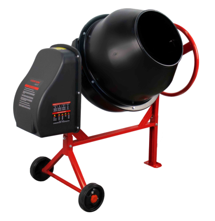 Бетоносмеситель VERTON MIX СМ-115 (мощность 500 Вт,венец чугунный,V бака 115л, d барабана 350 мм)