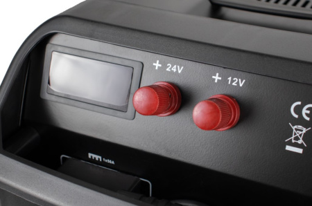 Пуско-зарядное устройство VERTON Energy SC-120 (напр.сети 230/50 В/Гц,напр.АКБ 12/24В,емкость зар. АКБ (мин/макс) 20-400 Ач,макс.ток зар./зап. 40А/120А,WET, 12В потр.мощн. 1,08/2,16кВт,3 реж, зар,IP20)