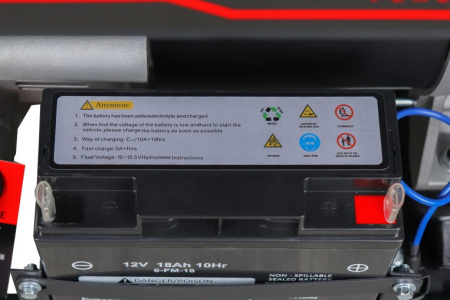 Генератор бензиновый VERTON POWER GG11000ES/ATS(9,5/10,5 кВт 230/50, 21л.с., 550 см3, выносной блок ATS (авт. запуск в случае падения напряжения в основной сети или прекращения подачи электр-ии),Цифр. дисплей (вольтметр, частота, моточасы),хром