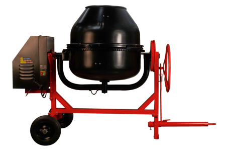 Бетоносмеситель VERTON MIX СМ-500 (мощн 4000 Вт, 380V, вен.чугун,V бака 500л ,V гот. смеси 333л, ø бака 900 мм, высота бака 940 мм, толщина 2,75/3,7 мм, педаль фиксации, сцепное устр-во, колесо ø51 см резина, лопасти сварные)
