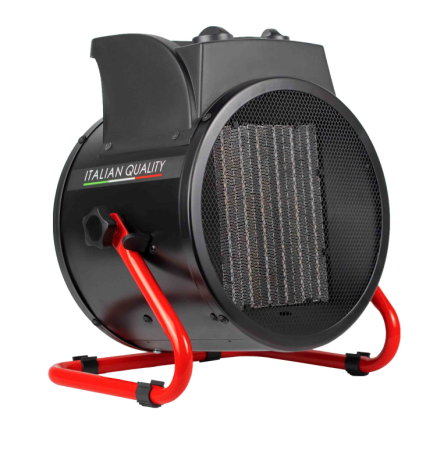 Электрический тепловентилятор Verton Air EH-5C ( 220В,40/3000/5000Вт,670куб.м) силовая вилка,силовая розетка