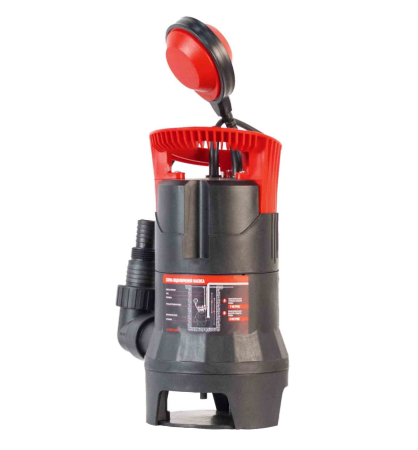 Дренажный насос фекальник для грязной воды Verton AQUA DP400/35PE (мощн.400Вт.,напр. 230/50 В/Гц.,макс. выс.5 м.,произв.135 л/мин.,макс.темп. 35.,IPX8.,нижн.забор воды.,диаметр частиц 35мм.,пласт.корпус.,поплавок,внешний поплавок) - 4 шт/кор.