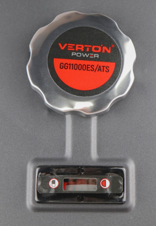 Генератор бензиновый VERTON POWER GG11000ES/ATS(9,5/10,5 кВт 230/50, 21л.с., 550 см3, выносной блок ATS (авт. запуск в случае падения напряжения в основной сети или прекращения подачи электр-ии),Цифр. дисплей (вольтметр, частота, моточасы),хром