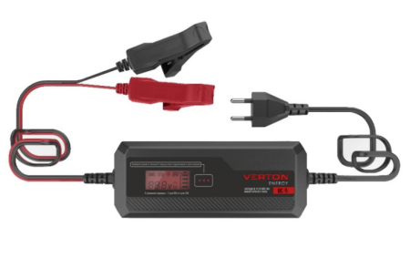 Зарядное устройство VERTON  Energy BC- 5 (230/50 В/Гц,мощн.60Вт.,напряж.аккум.6/12 В.,емкость обсл.аккум.1,2-120Ач.,раб.темп.(-20)-(+40) С, LCD) 20шт/уп