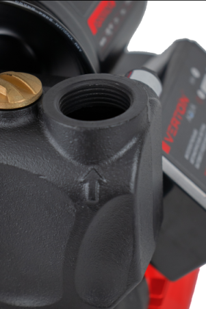 Насосная станция автоматическая Verton AQUA APS500MS (500Вт,230В/50Гц,Q max 50л/мин,V 2л,глуб.9м,Hmax38м,диам. вх./вых.1",давл.2,4 бар,Тmax жидк.0-60°C, защита сухого хода, крыльчатка латунь)