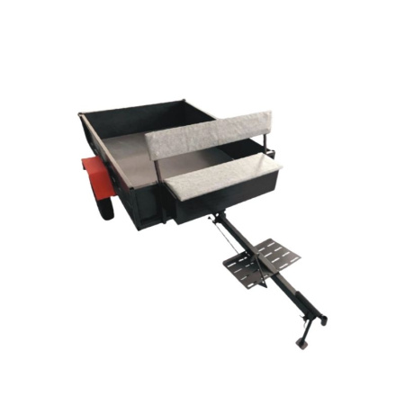 Тележка к мотоблокам серии GT800-1800, самосвальная, 2х-местная (г/п до 500 кг, колеса 4*10, тормоз, откидной задний борт, ящик под инструменты с мягк. обивкой сиденья, 1520*1150*320)