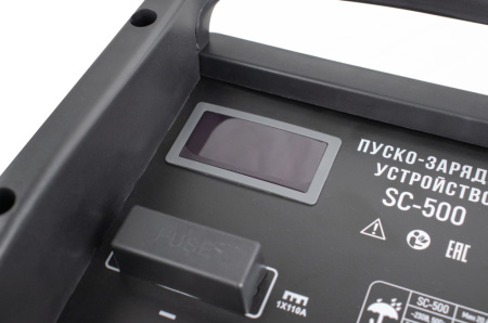 Пуско-зарядное устройство VERTON Energy SC-500 (напр.сети 230/50 В/Гц,напр. АКБ 12/24В,емкость зар. АКБ (мин/макс)20-800 Ач,ток зар/зап. 75A/500А,WET,12В потр.мощн.3,0/6,0кВт,6 реж. зар,IP20)