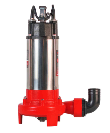 Насос фекальный погружной Verton AQUA FP-1100K (мощн.1100Вт,произв.310л/мин,макс.выс.9м,глуб. 5м,d вых.50мм,реж.нож)