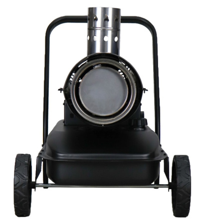 Дизельная тепловая пушка Verton Air DH-36DМ (Непрям.нагрев,36кВт,750м3/ч.,2.4кг/ч,бак 51л.,D выхл.трубы 110мм.,цифр.дисплей,манометр,защита от перегрева,колеса,дизель/керосин)