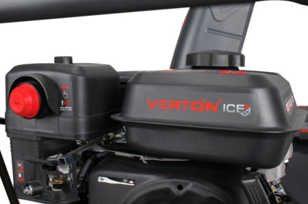 Снегоуборочная машина бенз.Verton Ice SB-656 (4,8кВт/6,5л.с,V 196см3,шир/выс56/49см, кол-во передач:6 вперед/2 назад, диам шнека 30см, колеса 13', рычаг упр желобом отдельный, воронка в компл)