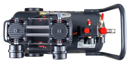 Компрессор безмасляный Verton Air AC-24/260 (230/50 В/Гц, б/масл. 260л/мин, V 24 л, макс. дав.8 бар, мощн. 1,1кВт, част. вращ. двиг. 2850 об/мин,рапид/быстросъем, асинх. однофаз.)