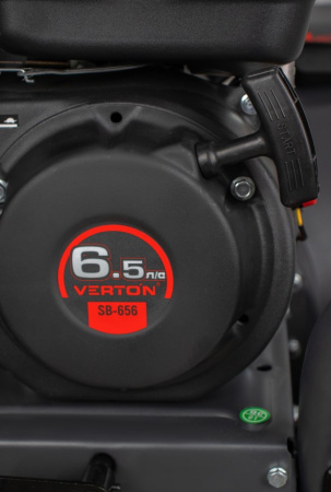 Снегоуборочная машина бенз.Verton Ice SB-656 (4,8кВт/6,5л.с,V 196см3,шир/выс56/49см, кол-во передач:6 вперед/2 назад, диам шнека 30см, колеса 13', рычаг упр желобом отдельный, воронка в компл)