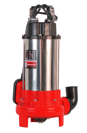 Насос фекальный погружной Verton AQUA FP-1100K (мощн.1100Вт,произв.310л/мин,макс.выс.9м,глуб. 5м,d вых.50мм,реж.нож)