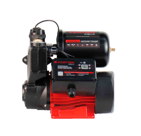 Насосная станция автоматическая Verton AQUA APS400MS (400Вт,230В//50Гц,Q max 43л/мин,V 2л,глуб.8м,Hmax35м,диам. вх./вых.1,давл.1.5 бар,Тmax жидк.0-60°C)