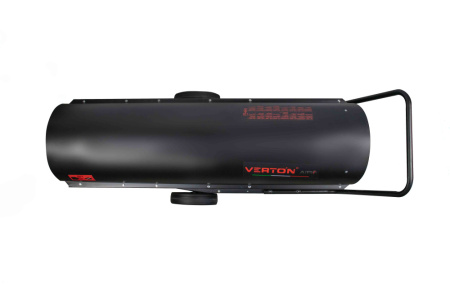 Дизельная тепловая пушка Verton Air DH-120 (120кВт,4100м3/ч.,9,6л/ч,прям.нагрев,дисплей,манометр,дизель/керосин 131х57х69см, d 34см)