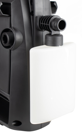 Мойка выс.давл.VERTON WM-1500 (1500 Вт.,давл. мин/макс 80/120 бар,расх. воды мин/макс 5,0/5,5 л/мин., 5м шланг, пеногенератор с рег. подачи, веерная насадка, грязевая фреза, внутр. фильтр тонк. очистки, функция автостоп, самовсасывание, пласт. помпа)