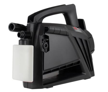 Мойка выс.давл.VERTON WM-1500 (1500 Вт.,давл. мин/макс 80/120 бар,расх. воды мин/макс 5,0/5,5 л/мин., 5м шланг, пеногенератор с рег. подачи, веерная насадка, грязевая фреза, внутр. фильтр тонк. очистки, функция автостоп, самовсасывание, пласт. помпа)