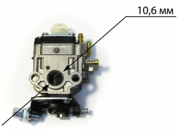 Карбюратор для китайской бензокосы 26-33 см3 (малое отверстие)