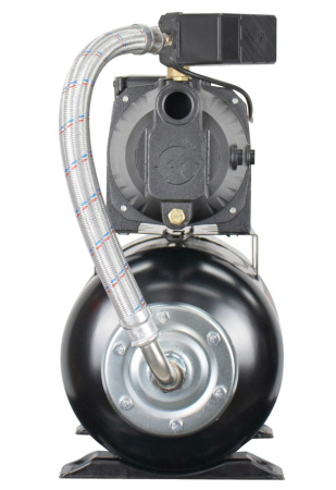 Насосная станция автоматическая Verton AQUA PS1200CL/24(Удлиненный чугун. корпус,1200Вт,230В/50Гц,Qmax 55л/мин,V24л, max забор 9м,Hmax50м,Øвх./вых.1", Р 1,5-3 бар,Tmax жидк.0-60°C,соед.шланг 32 мм,встр. эжектор,крыльчатка PPO,кнопка питания сети)