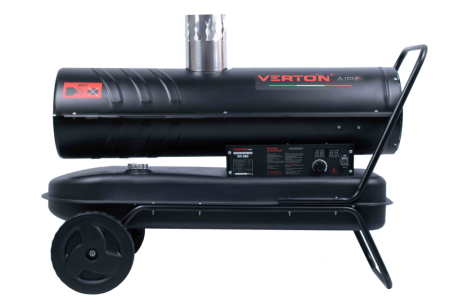 Дизельная тепловая пушка Verton Air DH-36D (36кВт,750м3/ч.,2,1л/ч,непрям.нагрев,дисплей,манометр,дизель/керосин,106,5х48х74,5см, d 26см)